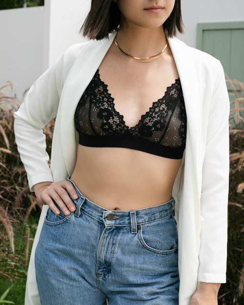 A Lacy Day - Black Bralette Set