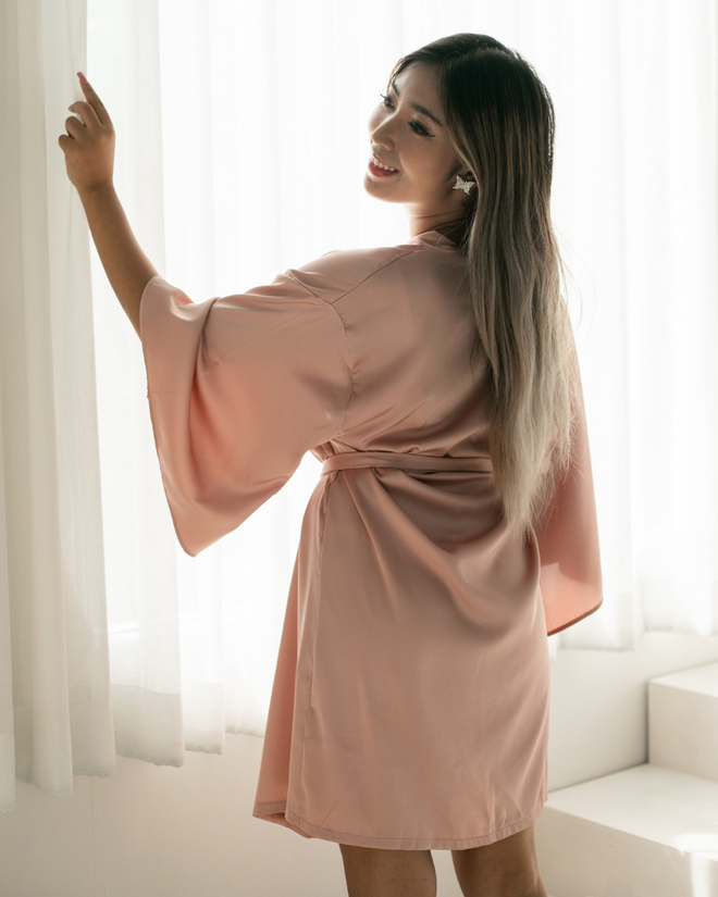 Classic Kimono - Champagne Pink